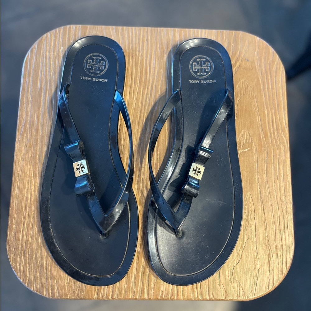 Tory Burch Black Flip Flops
